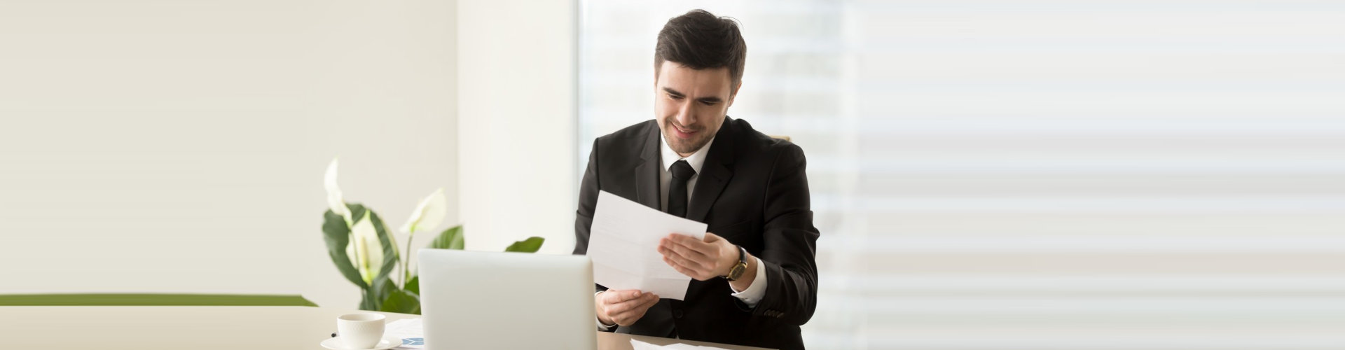 man looking at the phone